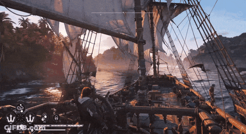 Man On Sailboat GIF