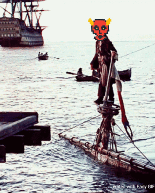 Man On Sinking Ship GIF