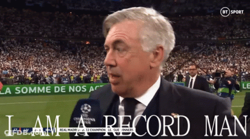 Man On Soccer Field I Am A Record Man GIF
