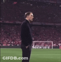 Man On Soccer Field With Mastercard Sign GIF