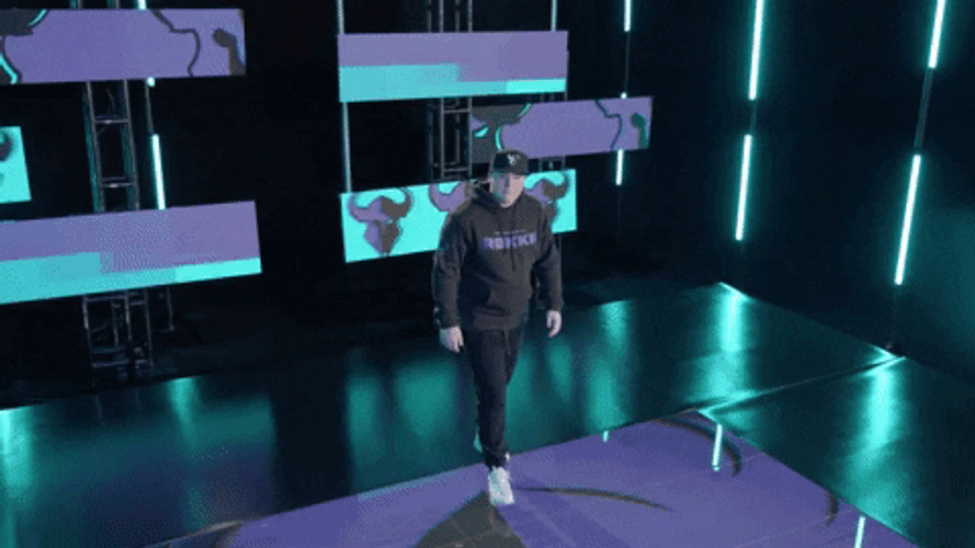 Man On Stage Pew Pew GIF