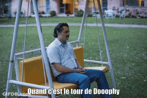 Man On Swing Quand C'est Le Tour De Dooophy GIF