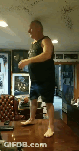 Man On Swing Saying Don't Care I'm Swinging GIF