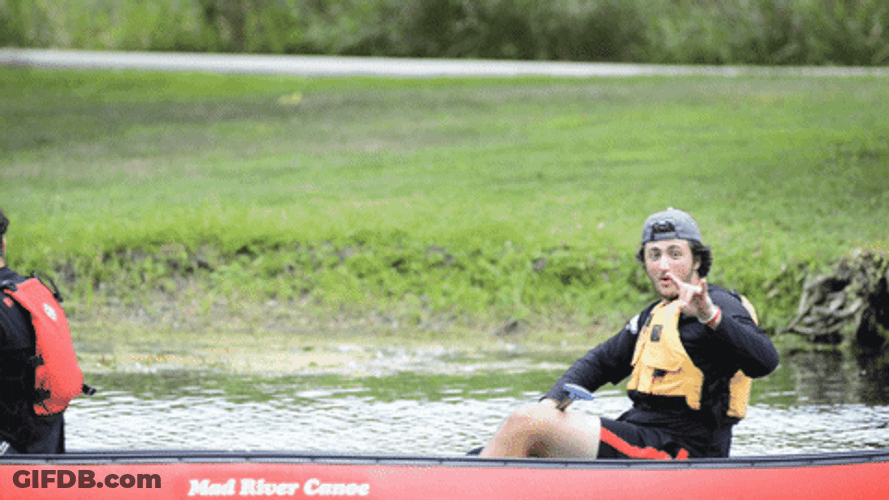 Man On The Canoe GIF