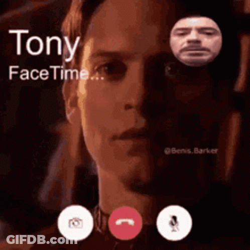 Man On Video Call With Tony GIF