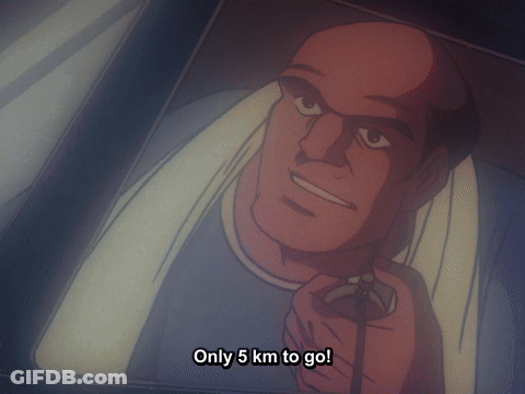 Man Only 5 Km To Go GIF
