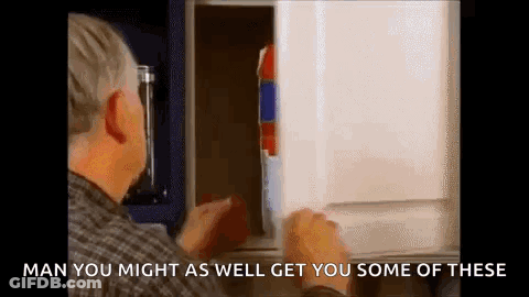 Man Opening Refrigerator Saying Man You Might As Well Get You Some Of These GIF