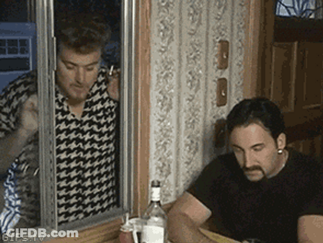 Man Outside Window Being Left On Read GIF