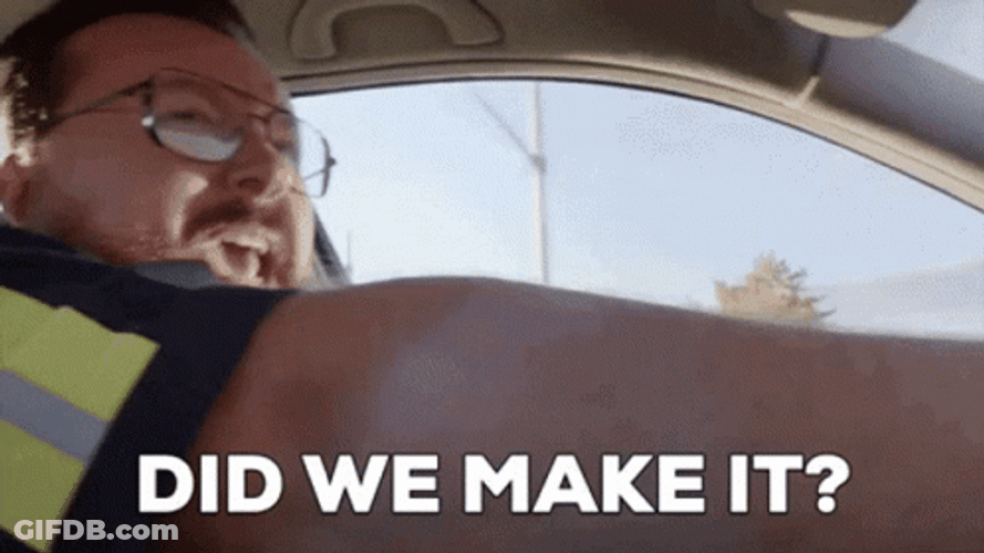 Man Panicking Trying To Survive GIF