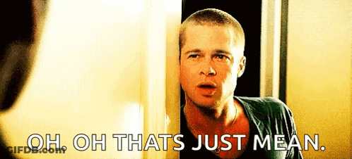 Man Peeking Behind Door Oh Oh Thats Mean GIF