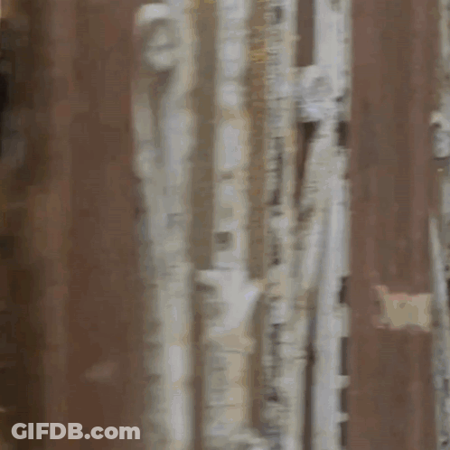 Man Peeking Through Doorway GIF