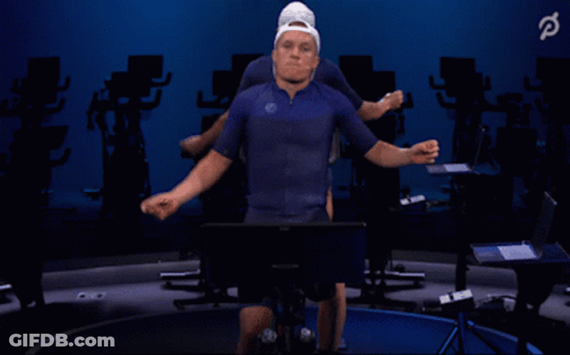 Man Peloton Workout Having Fun Yet GIF
