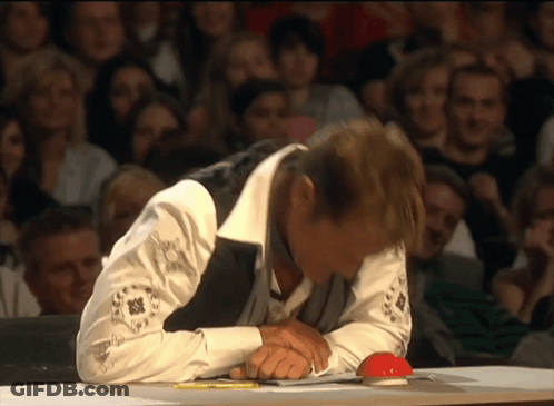 Man Petting Dog On Sidewalk GIF