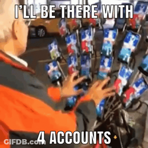 Man Phones I'll Be There With 4 Accounts GIF