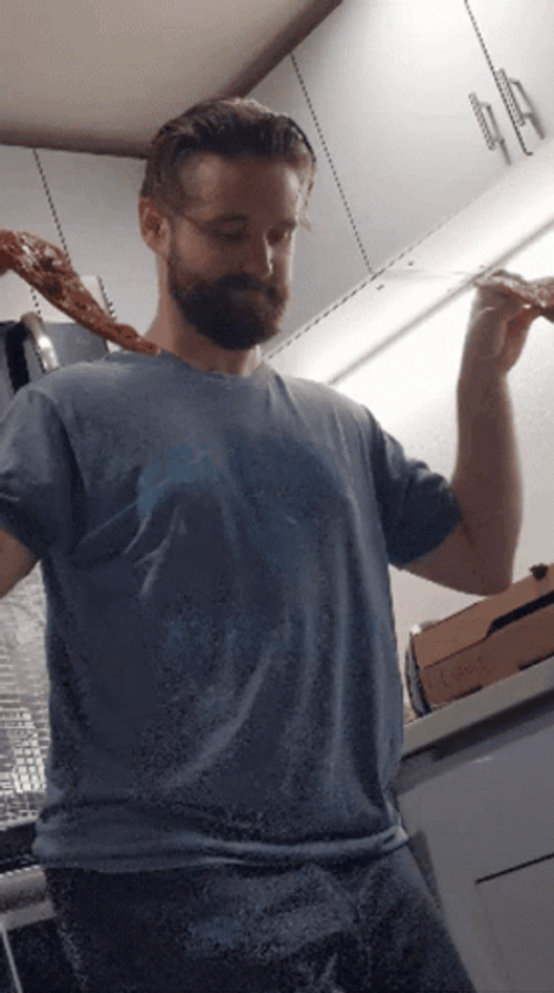 Man Pizza Dance GIF