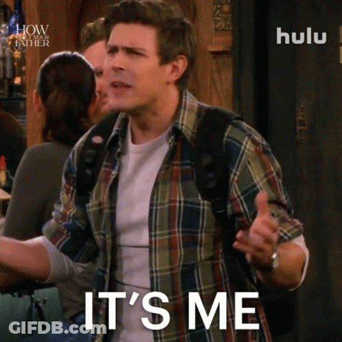 Man Plaid Shirt Says It's Me Hulu Ad GIF