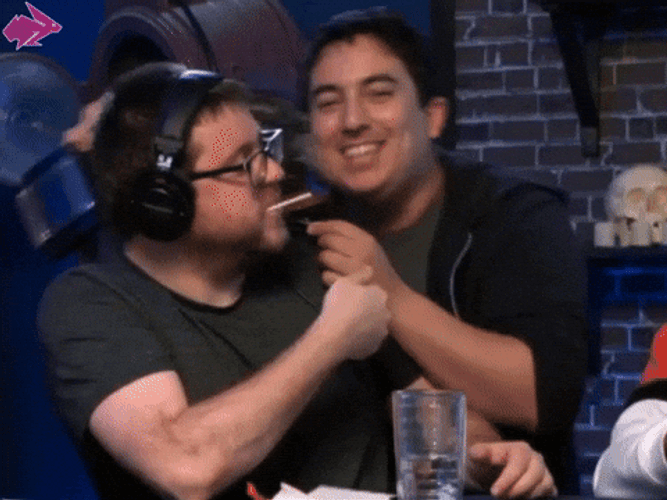 Man Play Like A Champion With Smug Face GIF