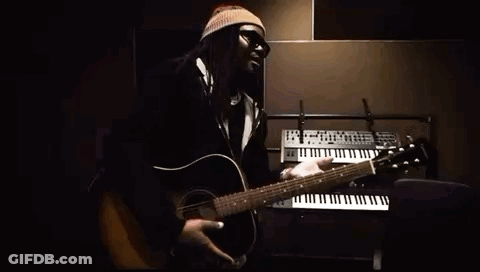 Man Playing Acoustic Guitar GIF