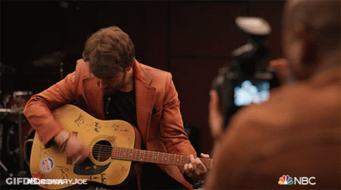 Man Playing Acoustic Guitar GIF