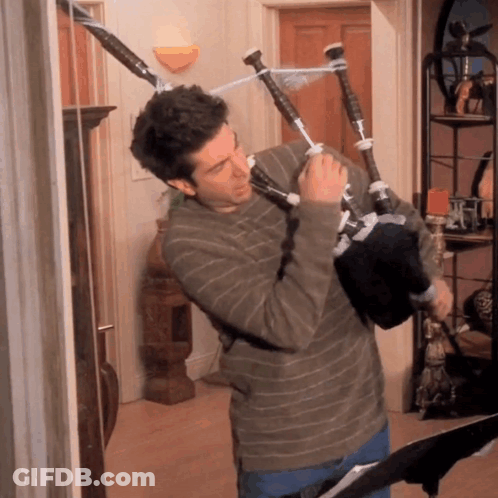 Man Playing Bagpipe GIF