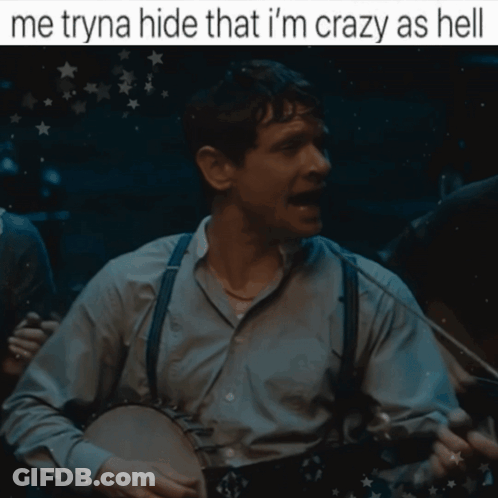 Man Playing Banjo Hide Crazy GIF