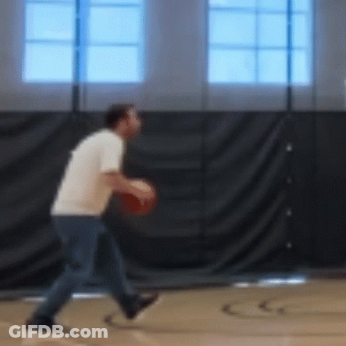 Man Playing Basketball GIF