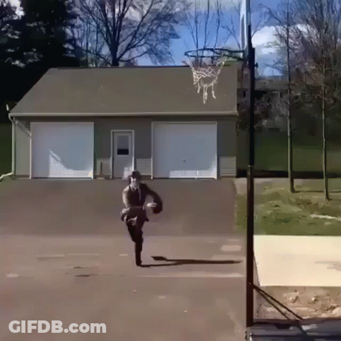 Man Playing Basketball GIF