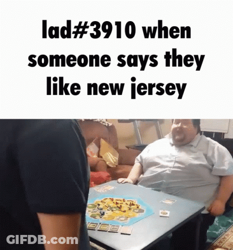 Man Playing Board Game Says They Like New Jersey GIF