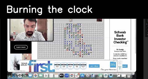 Man Playing Burning The Clock GIF
