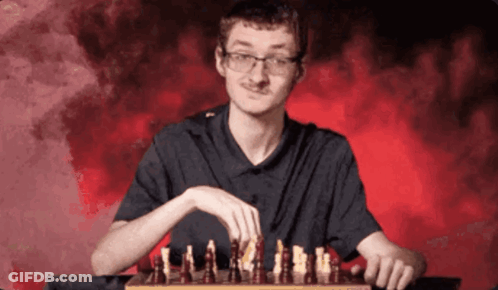 Man Playing Chess GIF