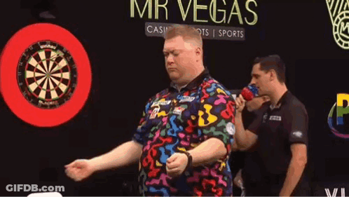 Man Playing Darts GIF