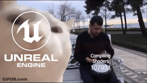 Man Playing Drum At Unreal Engine Banner GIF