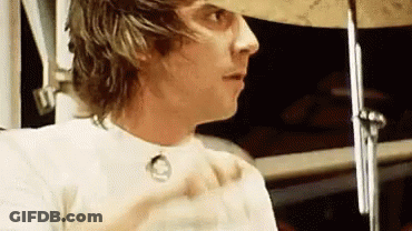 Man Playing Drums At Drum Set GIF