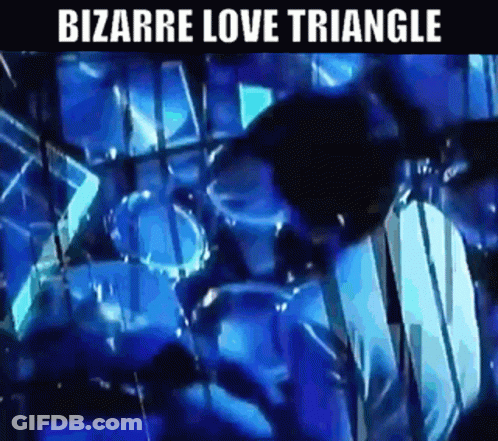 Man Playing Drums Bizarre Love Triangle GIF