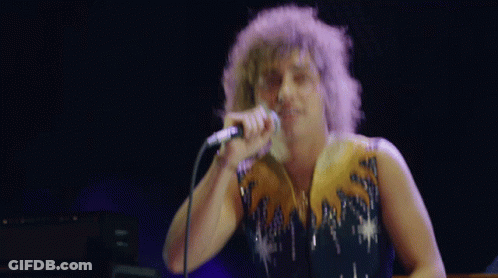 Man Playing Drums In Front Of Greta Drum Set GIF