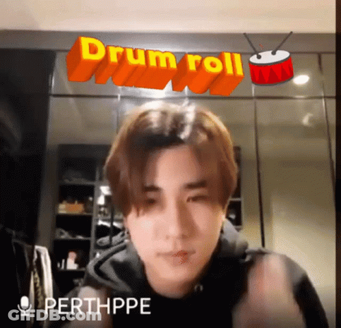 Man Playing Drums On Stage GIF