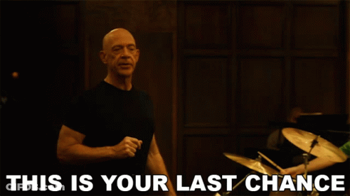 Man Playing Drums This Is Your Last Chance GIF