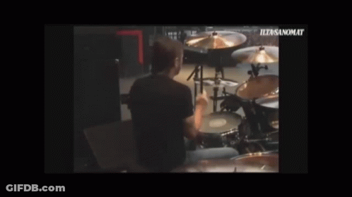 Man Playing Drums Ultrasanomat GIF