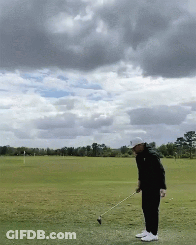 Man Playing Golf GIF