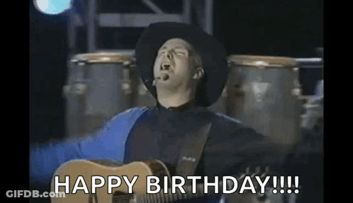 Man Playing Guitar And Singing In Metallica Shirt GIF