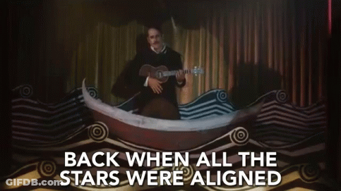 Man Playing Guitar Back When All The Stars Were Aligned GIF