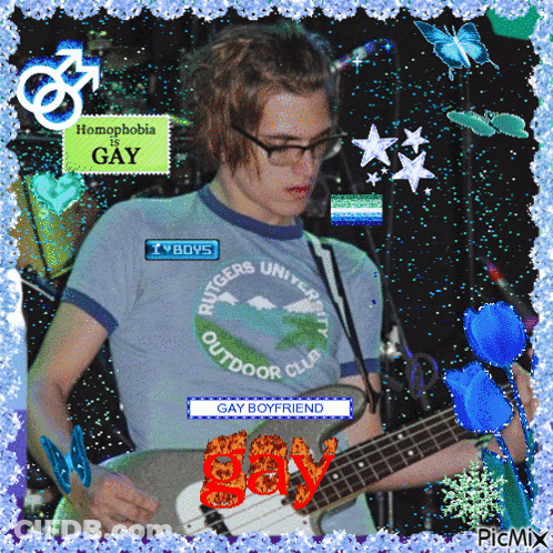 Man Playing Guitar Gay Boyfriend GIF