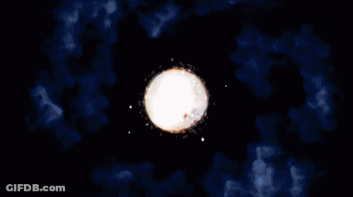 Man Playing Guitar In Front Of Explosion GIF