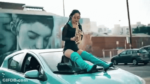 Man Playing Guitar In Front Of Mirror GIF