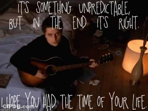 Man Playing Guitar It's Something Unpredictable But In The End It's Right GIF