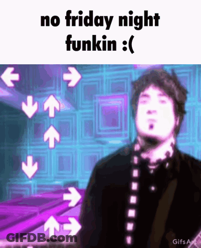 Man Playing Guitar On Purple Background GIF