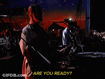 Man Playing Guitar Saying Are You Ready GIF