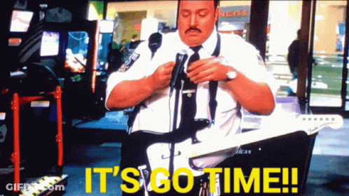 Man Playing Guitar Saying Its Go Time GIF