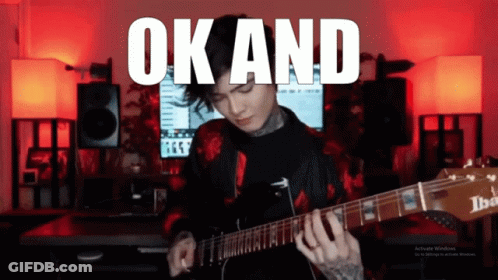 Man Playing Guitar Saying Ok GIF