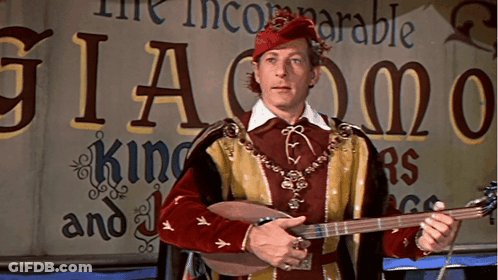 Man Playing Guitar Saying The Incomparable Giacomo GIF